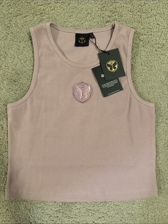 TOMORROWLAND Tops - Tomorrowland Ribbed Tank Top with Logo - Dusty Mauve